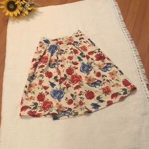 Rose Print Skirt Size XL